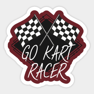 Go kart racer Sticker